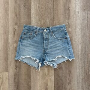 Levi’s 501 High Rise Denim Shorts
